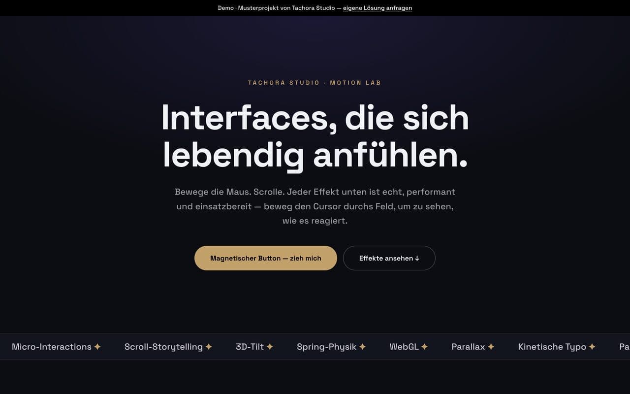 Demo · Motion Lab (Technik)