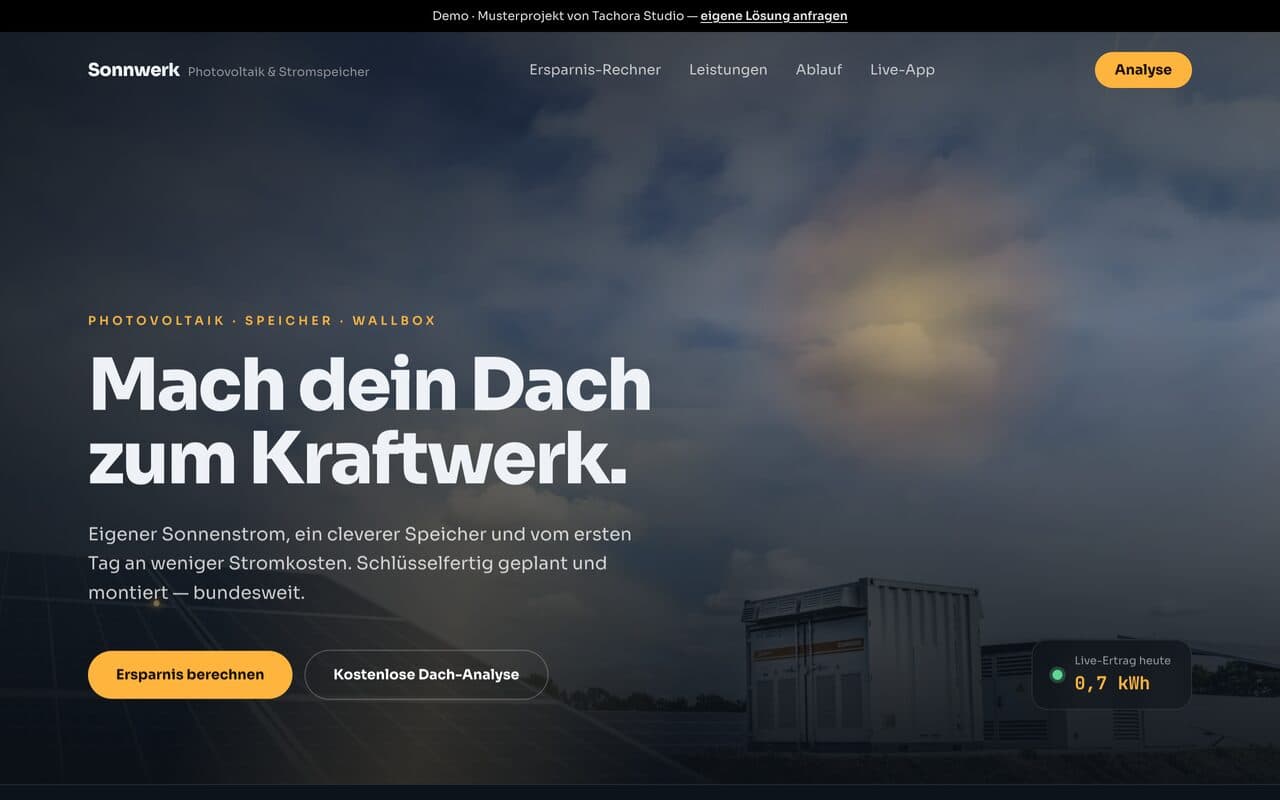 Vorschau der Sonnwerk-Demo